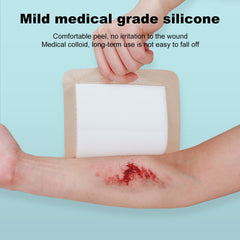 ZMZPA silicone foam dressing 6x6 four-layer structure with gel-forming layer