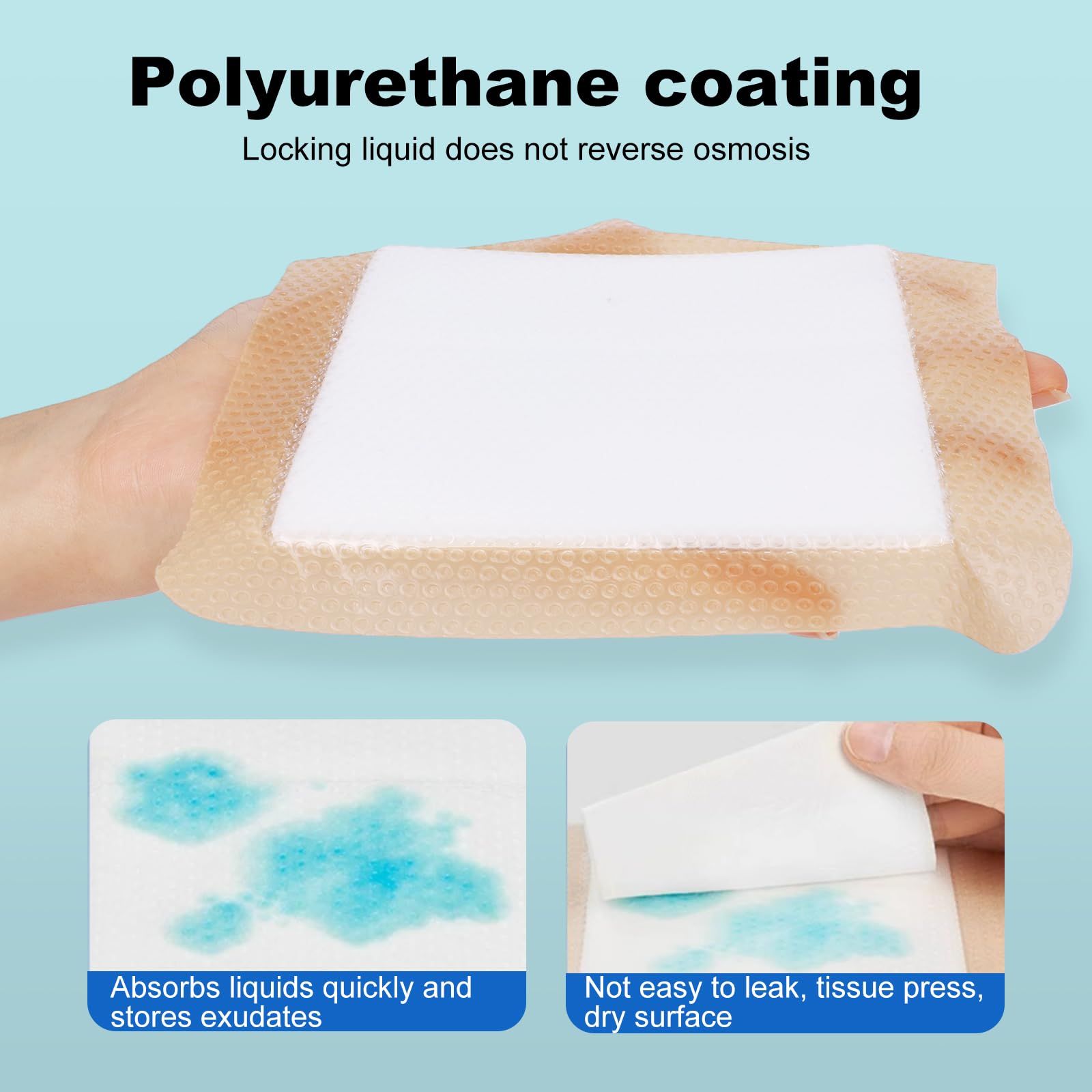 ZMZPA silicone foam dressing border demonstrates non-adherent adhesion and easy changes