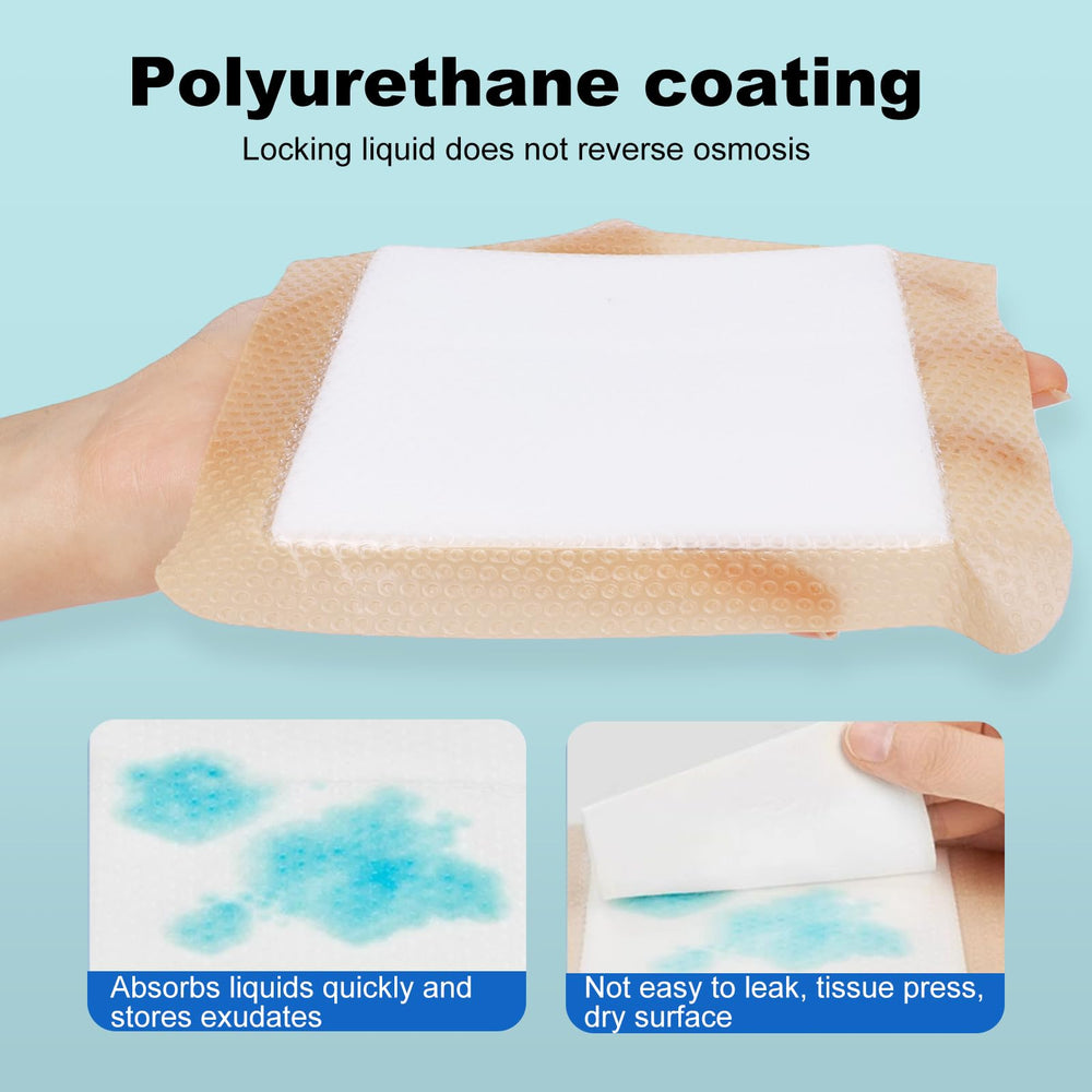 ZMZPA silicone foam dressing border demonstrates non-adherent adhesion and easy changes