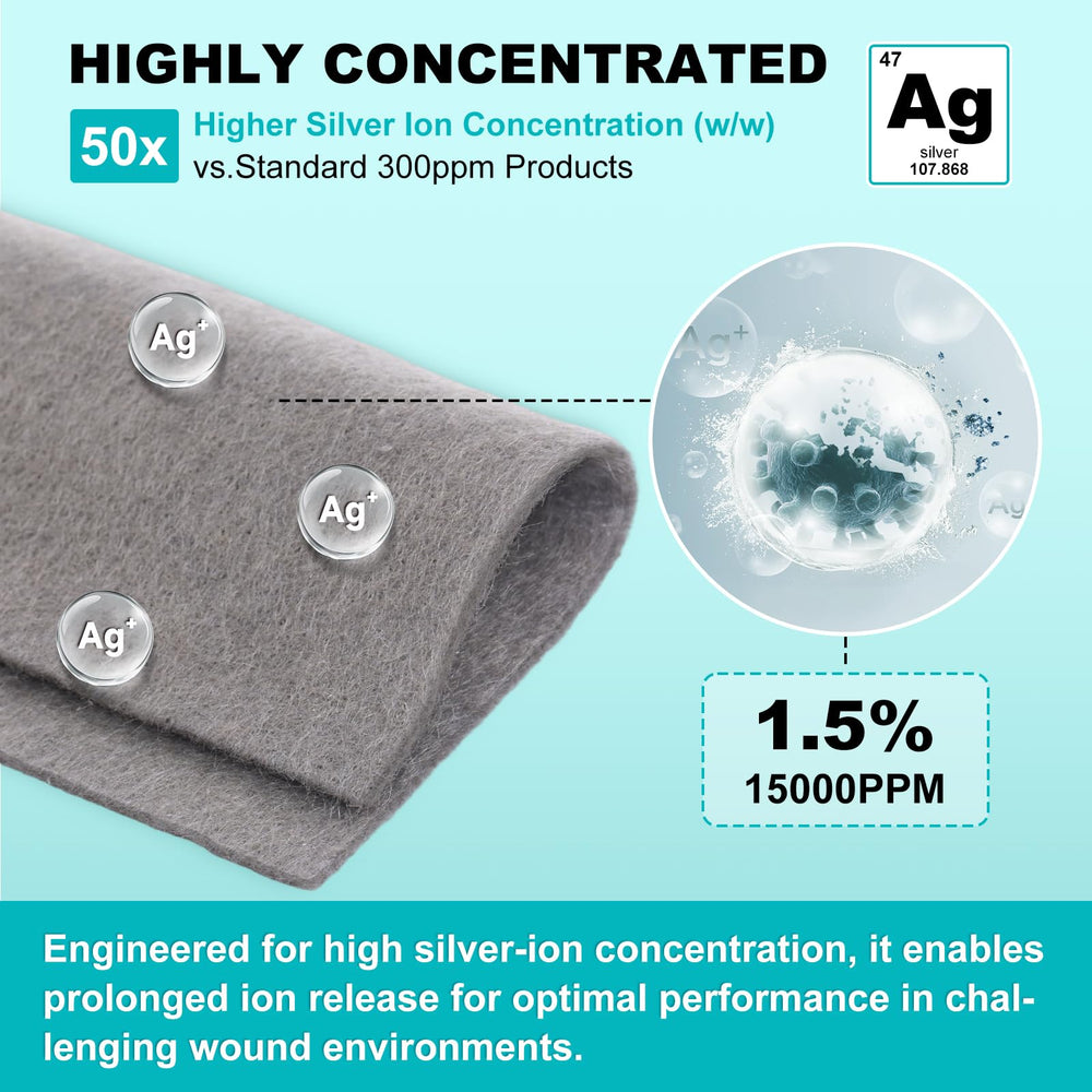 ZMZPA dressing individually packaged for sterile wound care and convenient use