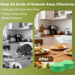 ZNZTO repellent ball in kitchen cabinet illustrates discreet placement near food areas.