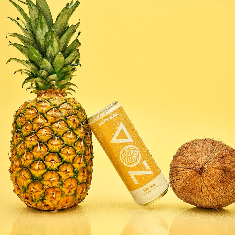 ZOA Pineapple Coconut energy can demonstrates gluten-free keto-friendly suitability