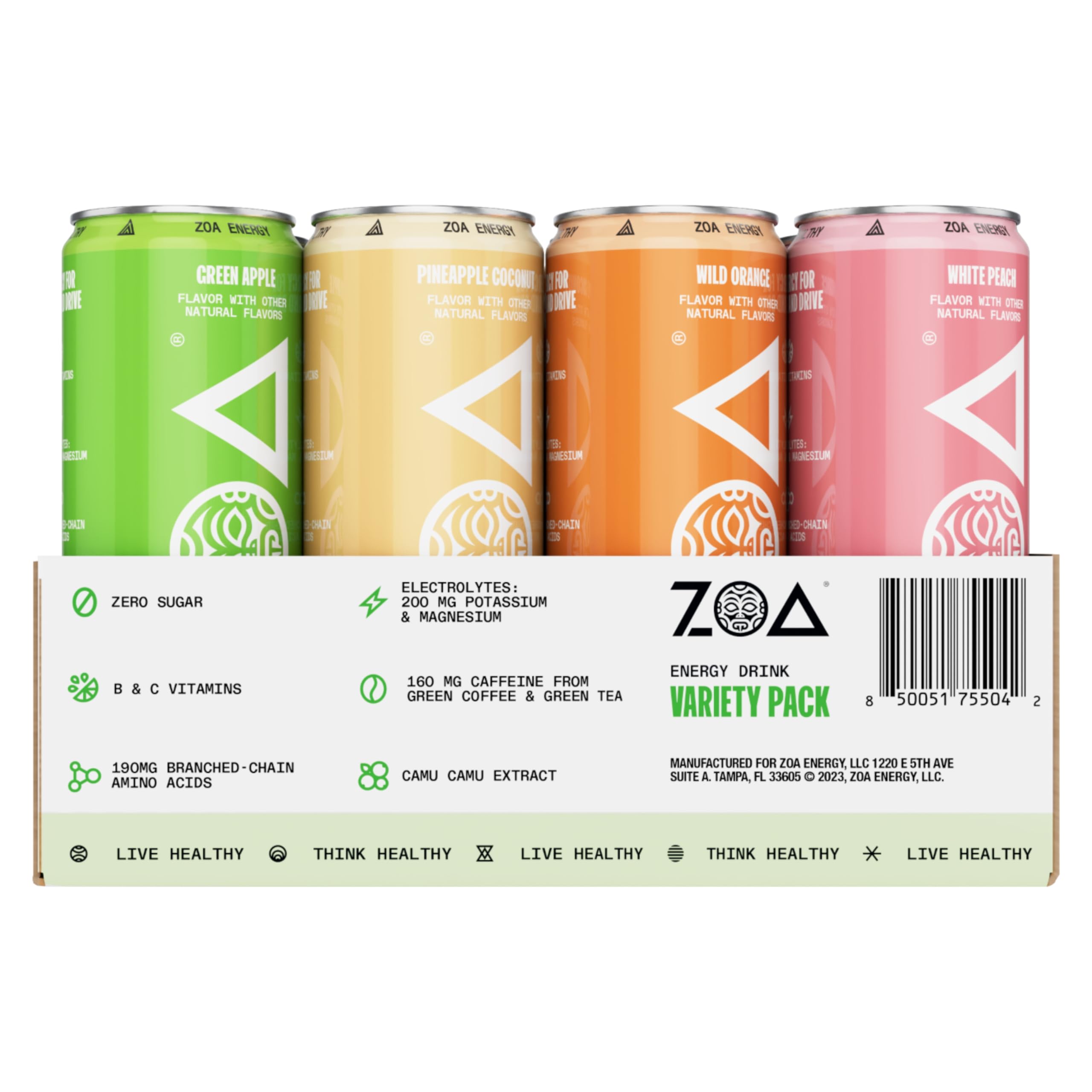 ZOA Remix refreshing can on ice ready for hydration during workouts.