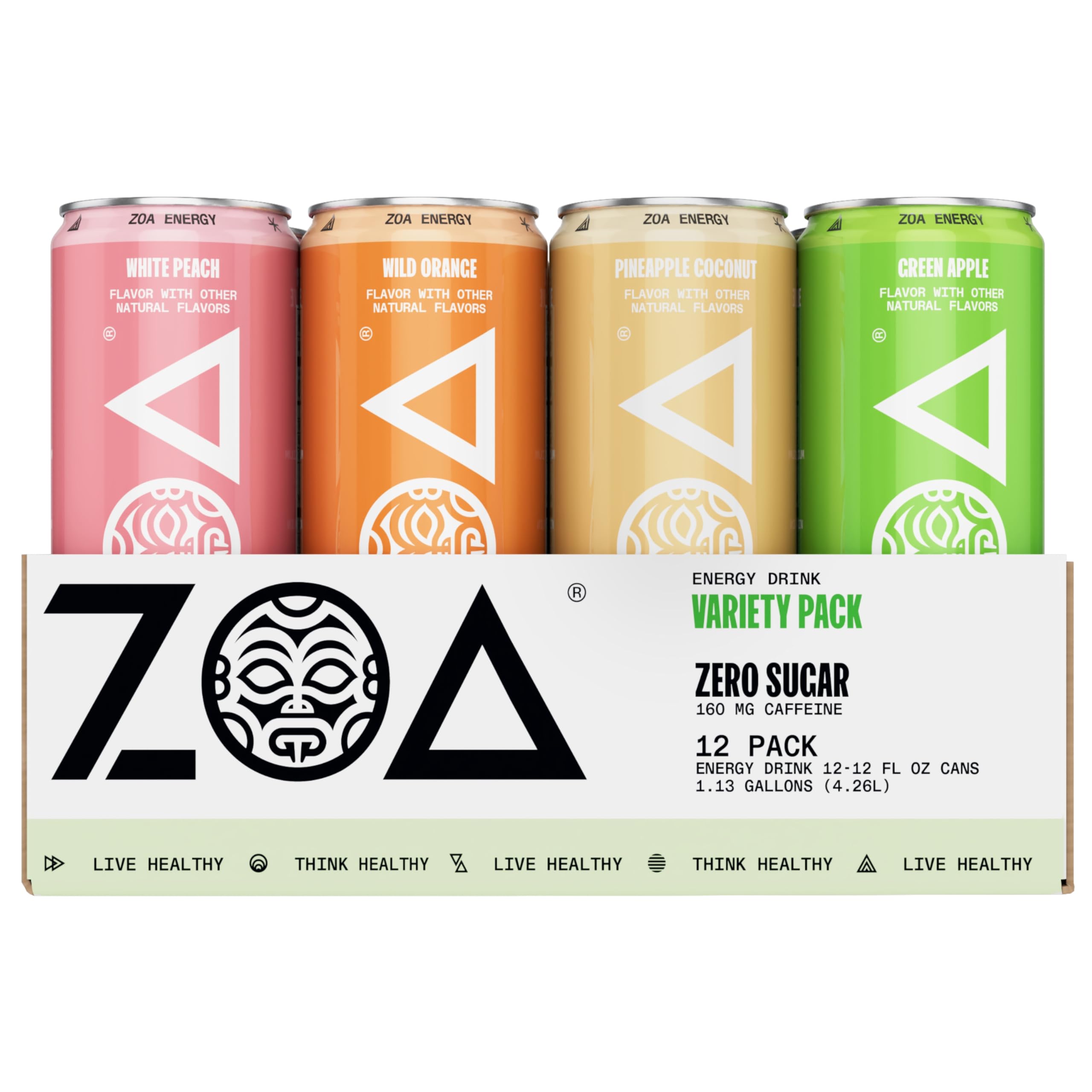 ZOA Remix variety-pack cans on the go, sugar-free energy for active days.