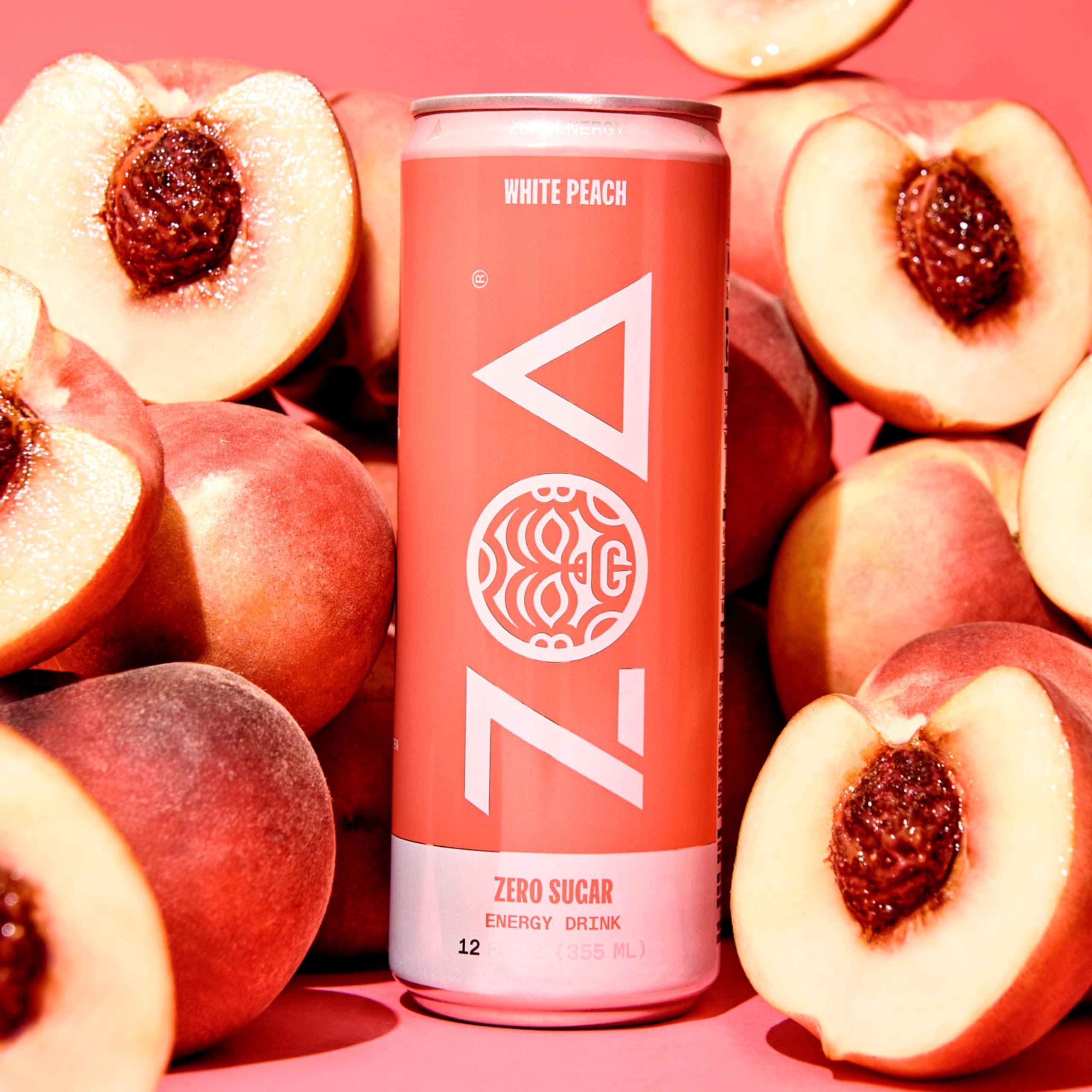 ZOA White Peach 12-pack ready for on-the-go days.