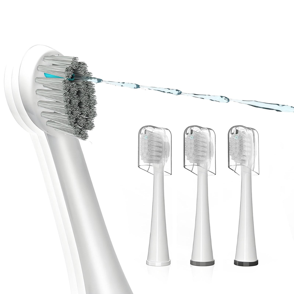 ZoCCee Waterpik Sonic Fusion 2.0 brush heads, 3-pack for secure compatibility.