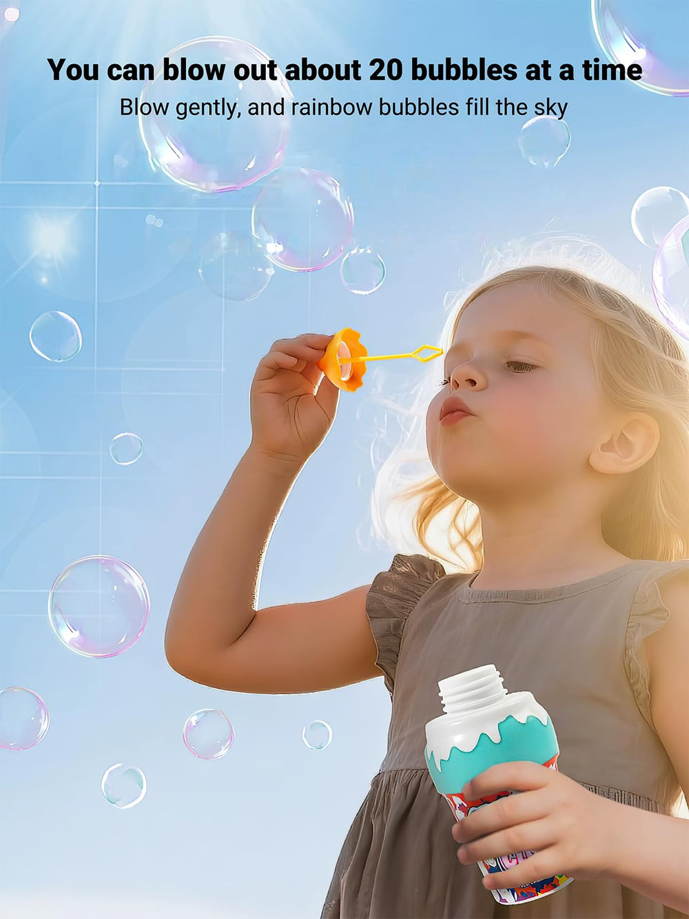 ZOENMG Toddler-friendly bubble play encourages independent imagination