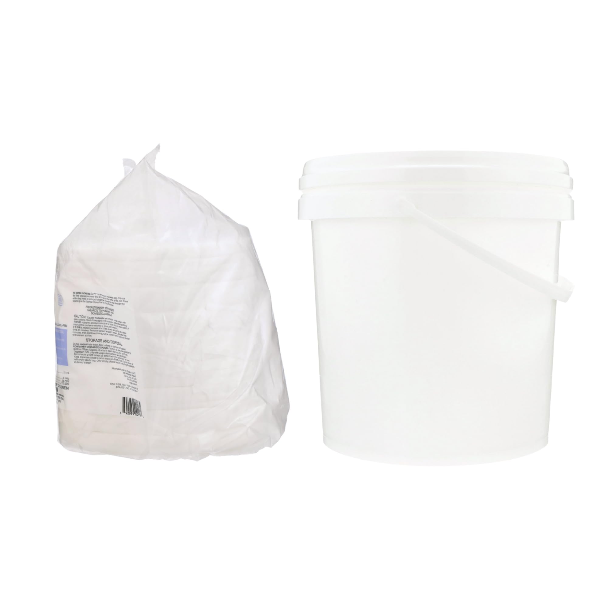 Zogics wipes sanitize non-porous surfaces like benches and machines.