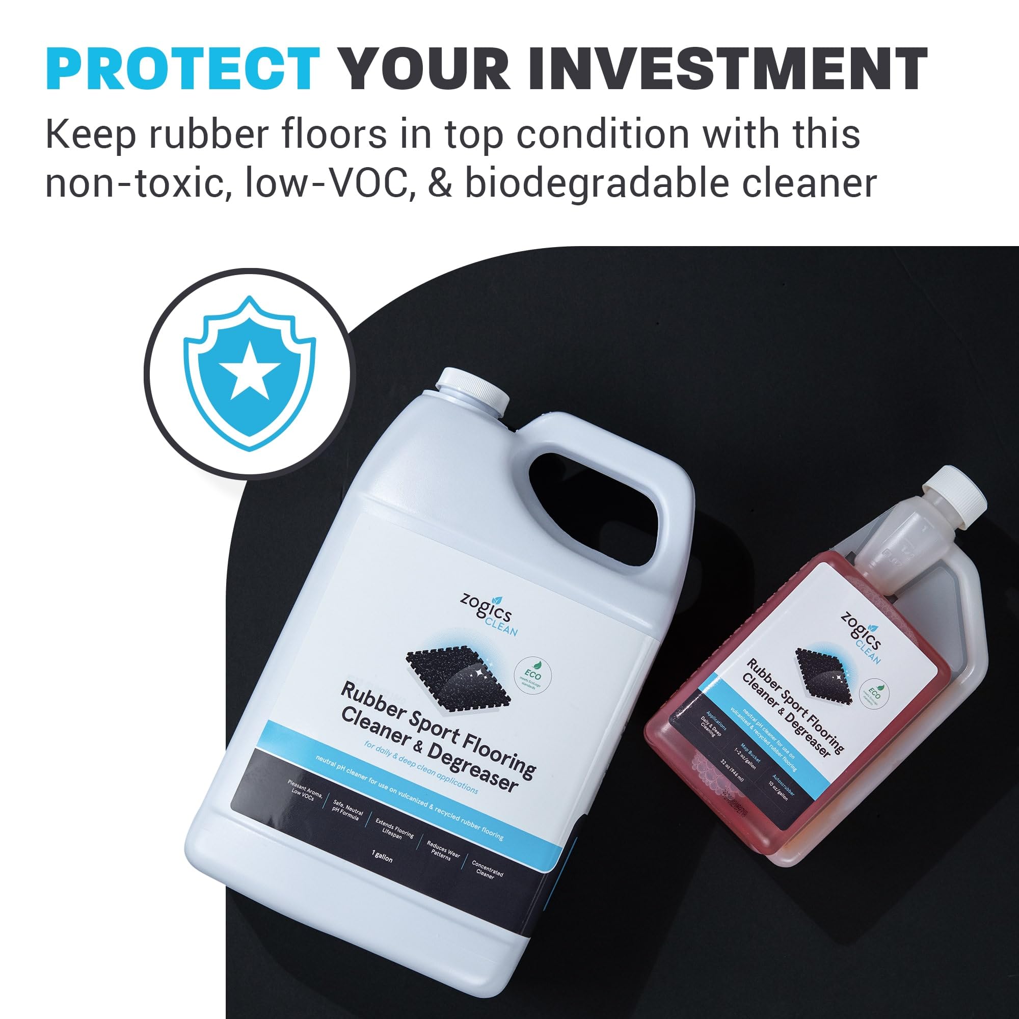 Zogics recyclable bottle for eco-friendly facility storage