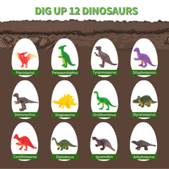 ZOHANINDL dinosaur eggs reveal 12 unique figures during unboxing.