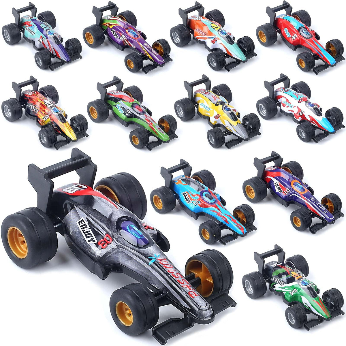ZOHANINDL pull back cars 12-pack assorted colors for lively play and easy gifting