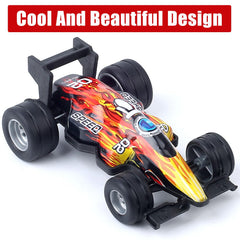 ZOHANINDL pull back cars 12-pack front angle shows compact speed and durable construction