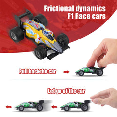 ZOHANINDL pull back cars 12-pack side profile with glossy finish and wheel design