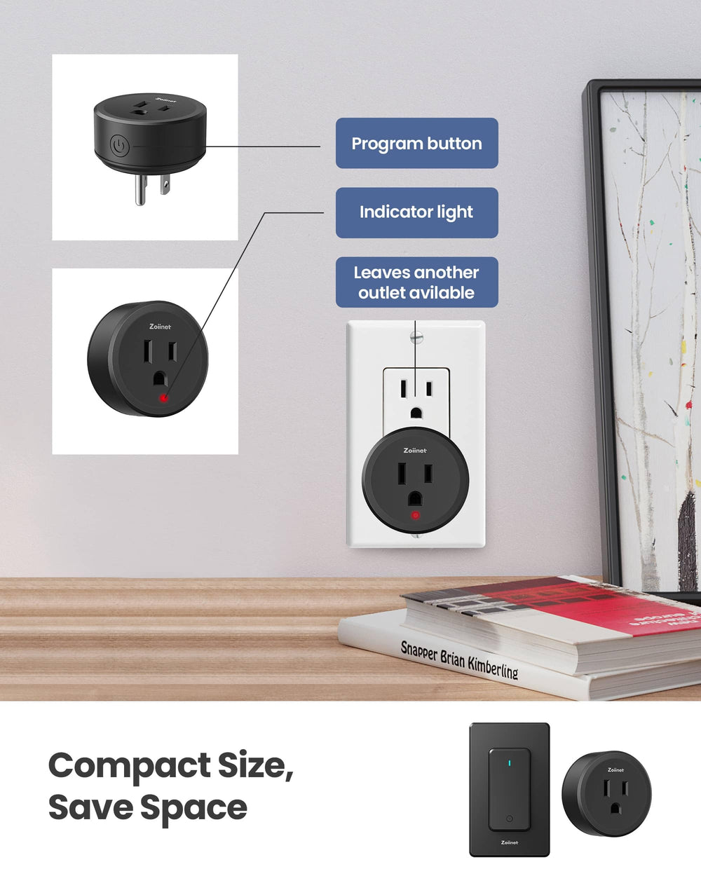 Zoiinet no wiring no wifi feature simplifies setup and daily use.