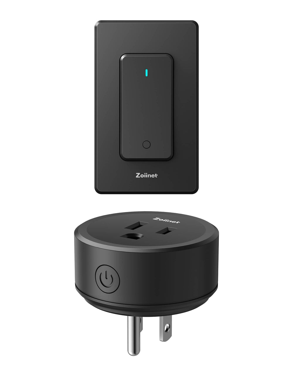 Zoiinet remote-control outlet with buckle design for easy wall placement and accessibility.
