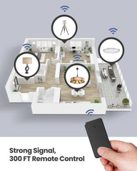 Zoiinet removable wireless switch provides flexible placement on wall or bedside.