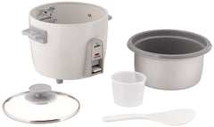 Zojirushi 3-Cup Rice Cooker nonstick inner pan for easy, even rice.