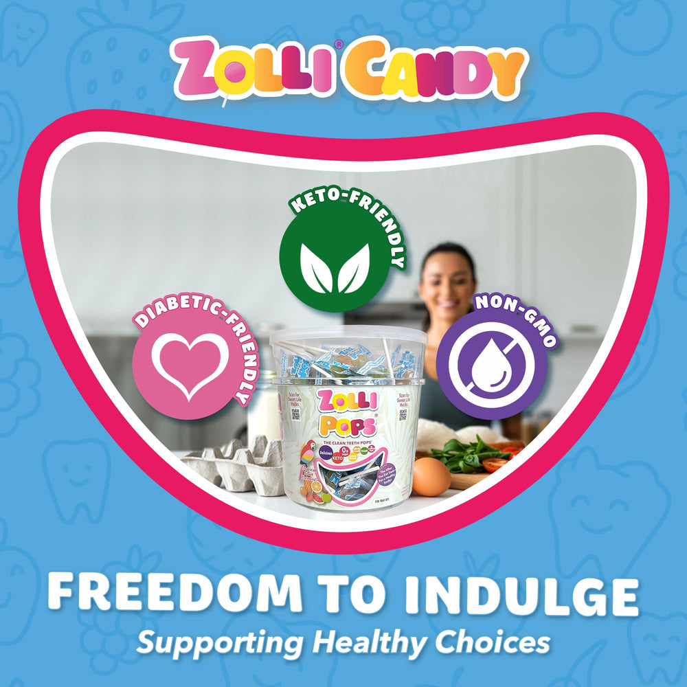 Zollipops dentist approved clean teeth candy showcases a healthier smile option