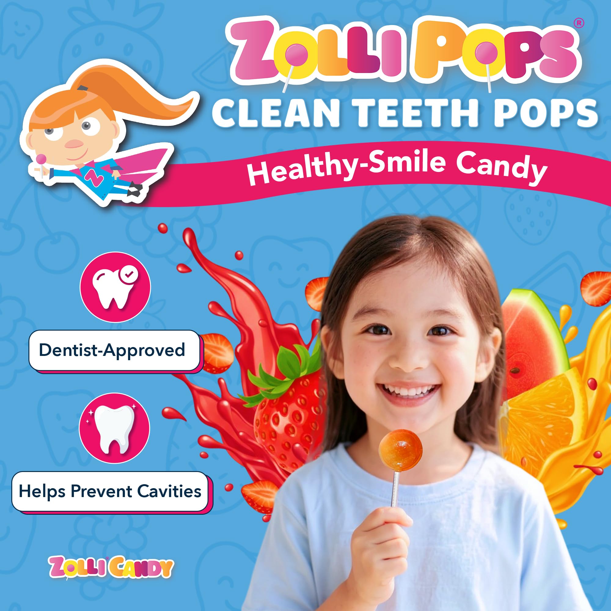 Zollipops dye-free fruit flavors with natural color and kid-friendly taste