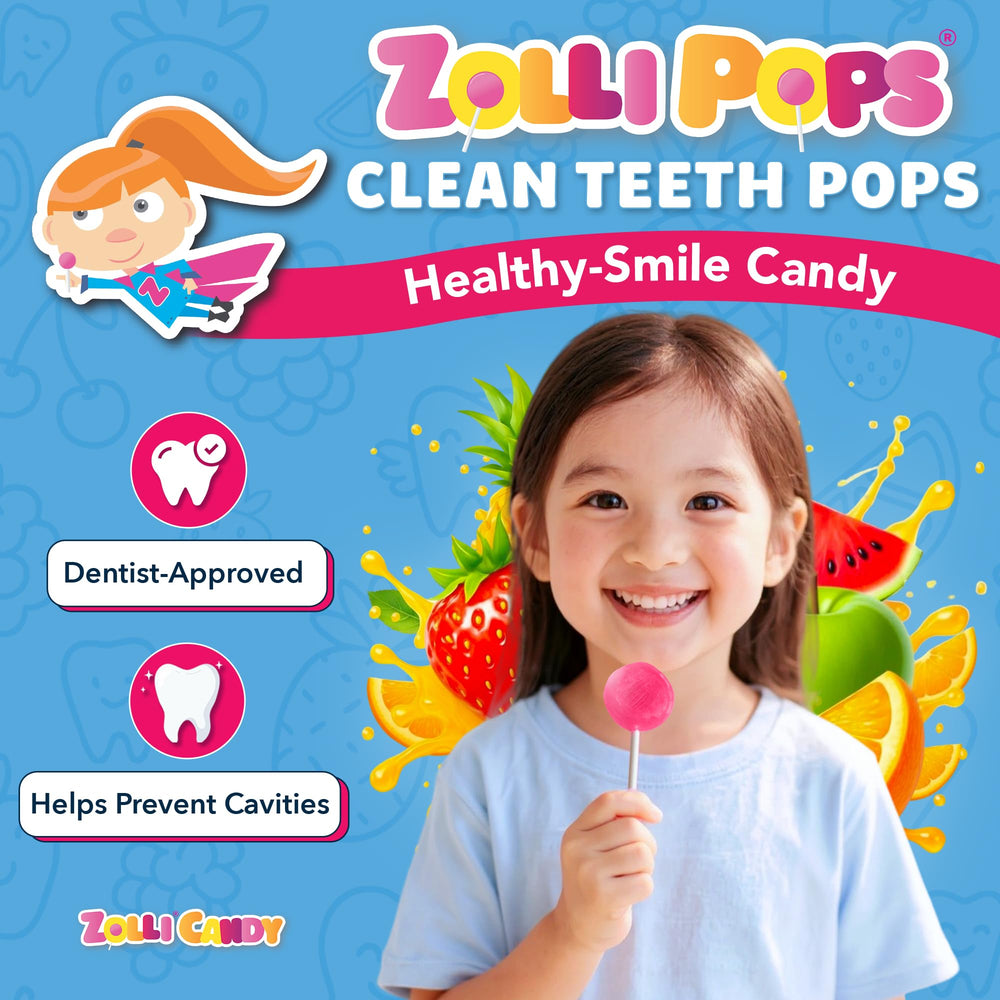 Zollipops individually wrapped sugarfree lollips ideal for lunchboxes and on the go