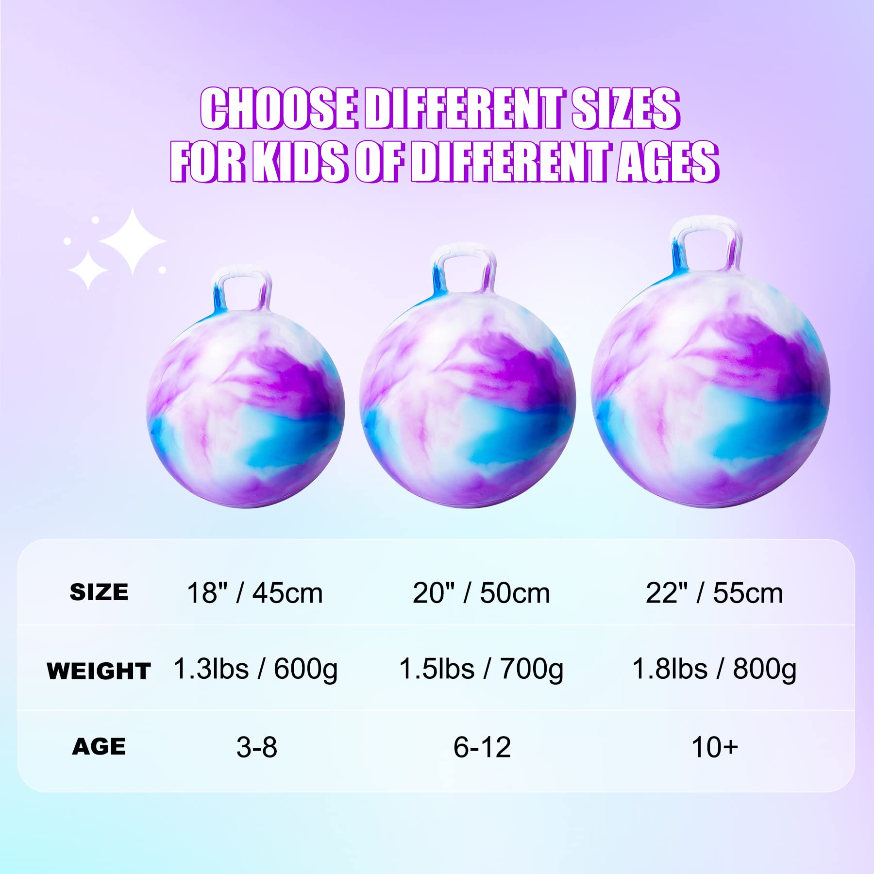 ZOOJOY Non-slip bottom keeps bouncing steady on various surfaces