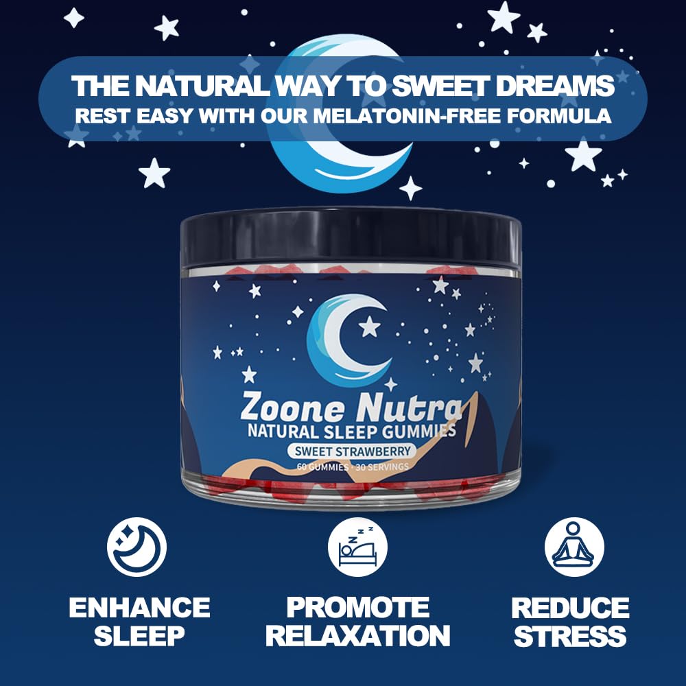 Zoone Nutra Sleep Gummies strawberry close-up highlighting flavor