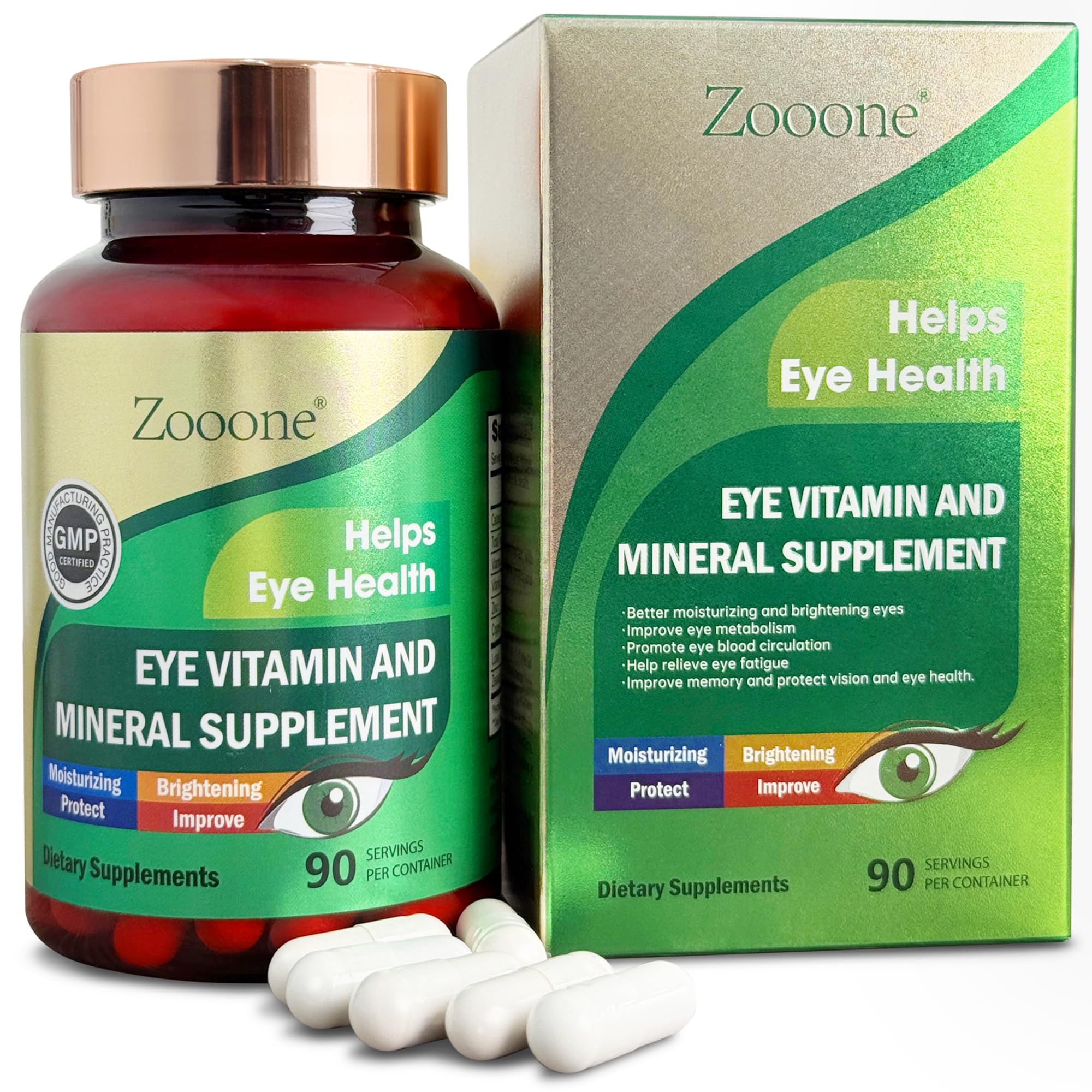 zooone eye vitamin bottle front view for daily eye support