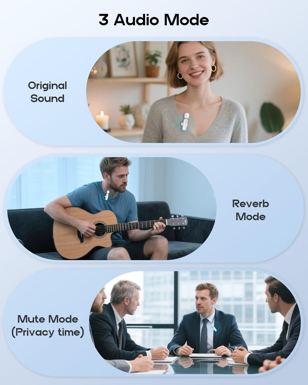 ZOPPLM 360° clip enables flexible mic placement for versatile shots.
