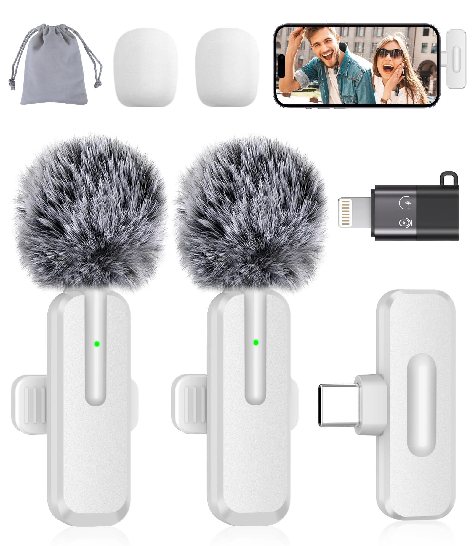 ZOPPLM wireless mini mic for iPhone and Android delivers crisp audio on the go.