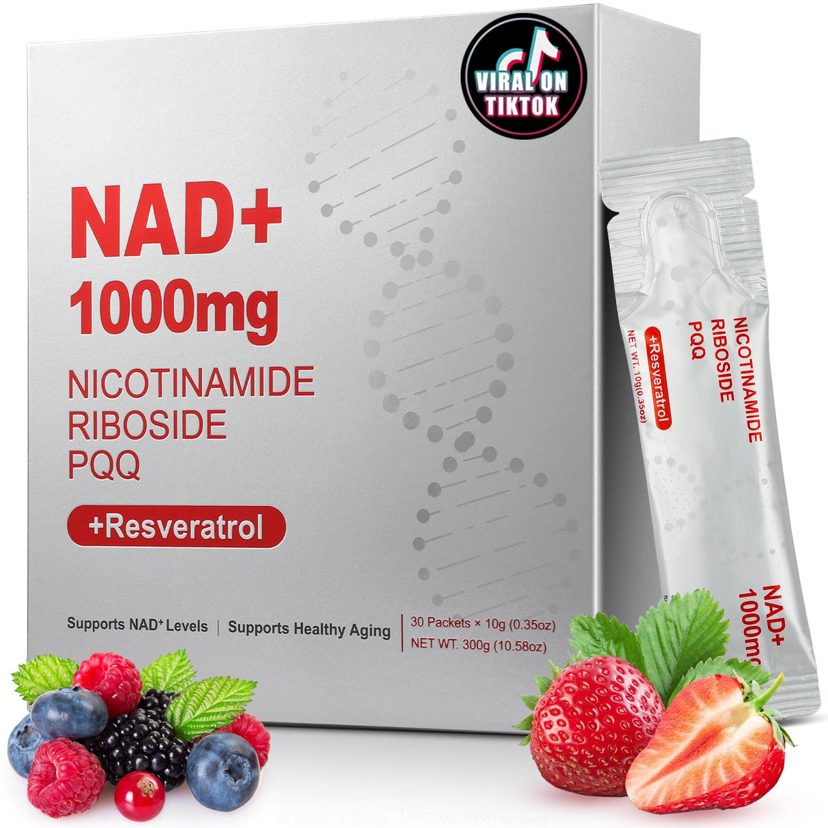 ZOROAHER NAD+ liquid bottle for sustained energy and daily focus.