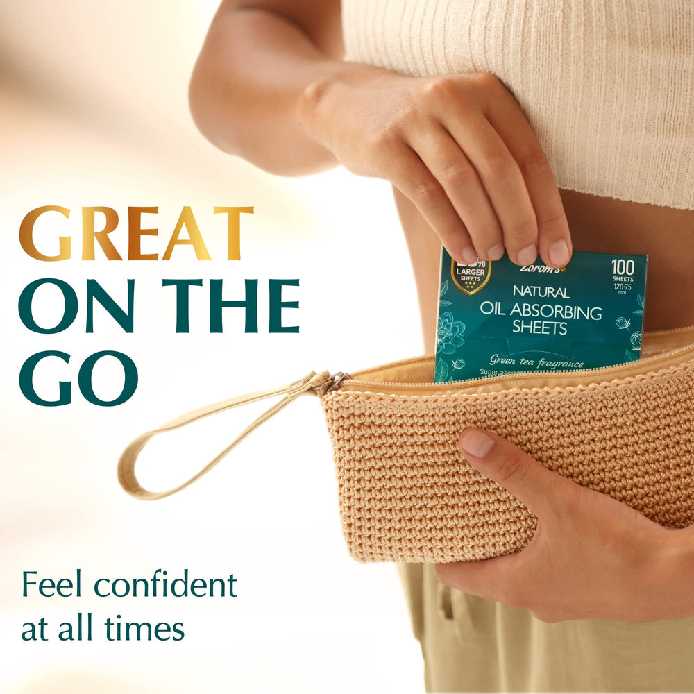 Green tea extract refreshes skin while blotting away excess oil