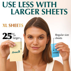 Zorom's green tea-infused blotters absorb oil while preserving natural moisture for comfort