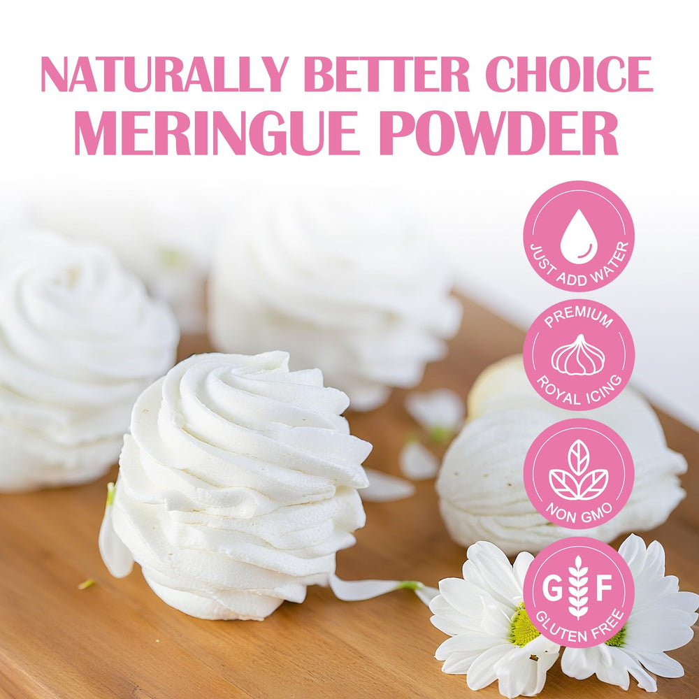 ZORVITA meringue powder decorates cookies with light, airy texture.