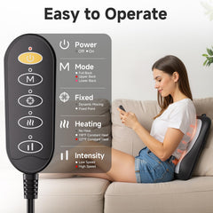 Zorynae lumbar pad with two heating levels delivers extra comfort