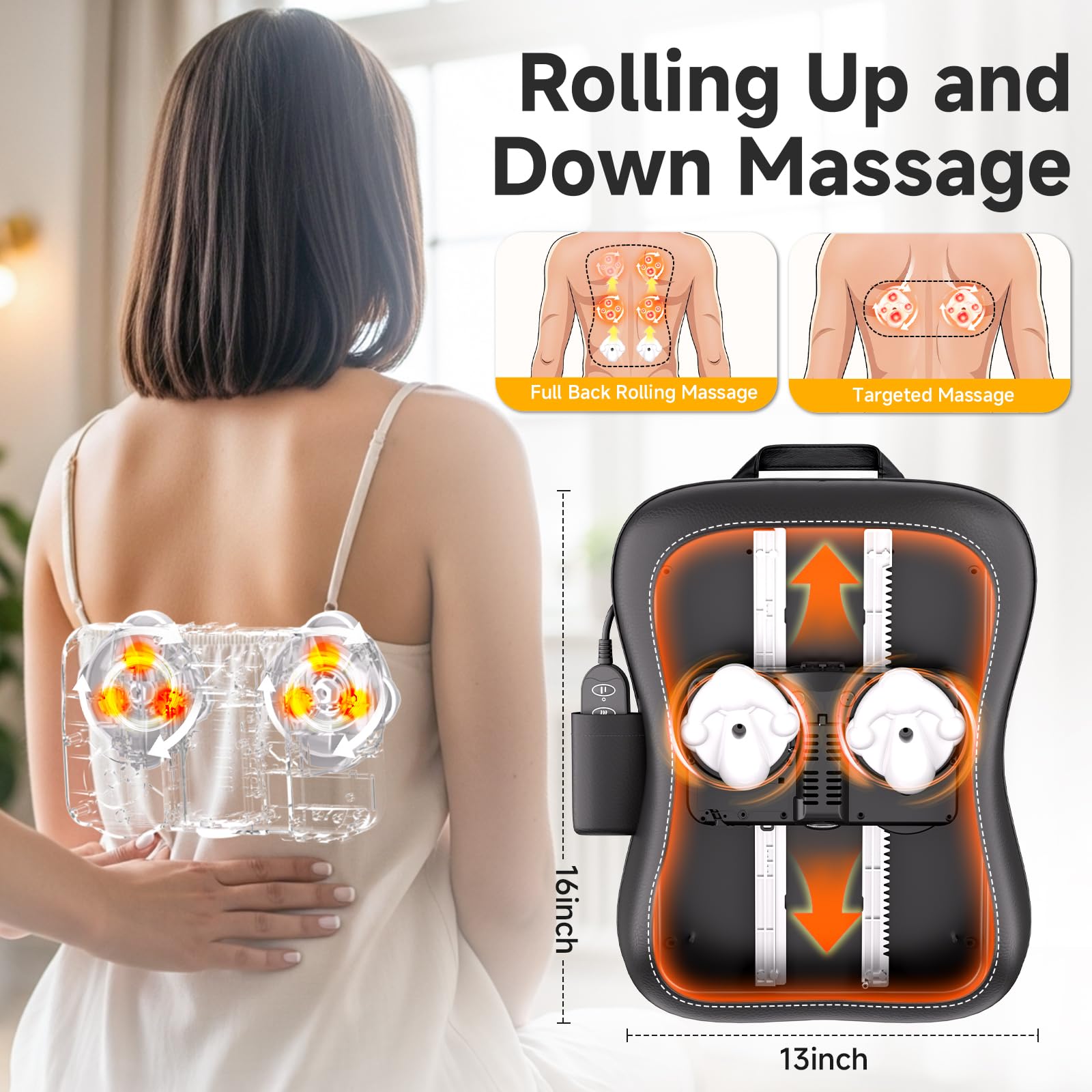 Zorynae massage nodes with heat provide soothing warmth during use