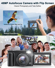 Zostuic 3-inch 180° flip screen for selfies