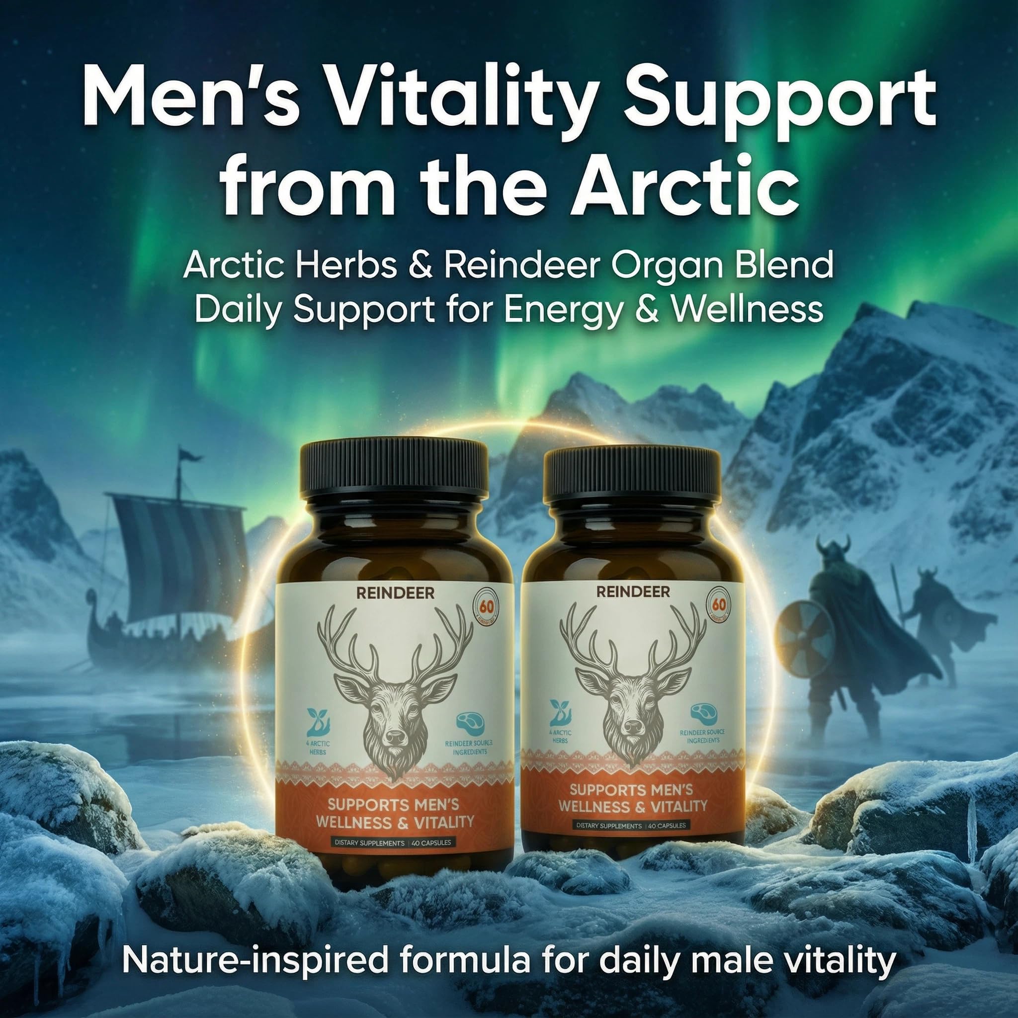 Zotreval Reindeer Organ capsules close-up for easy daily use