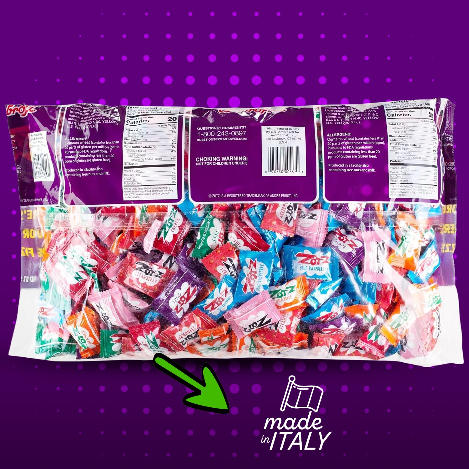 Zotz fizz center core detail revealing the fizzy surprise