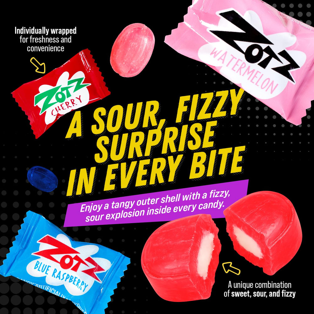 Zotz Fizzy Candy strawberry flavor with fizz core