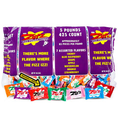 Zotz fizzy candy assortment in bulk pack for sharing and gifting