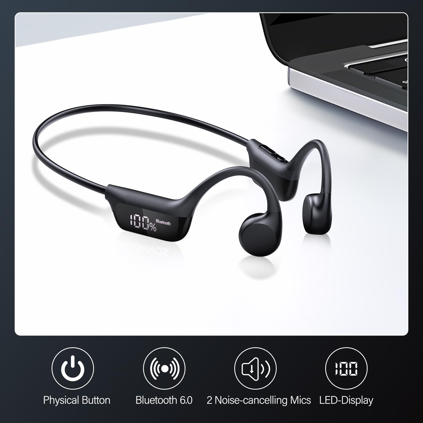 ZOVIMAX 12-hour playtime supports long runs and commutes.