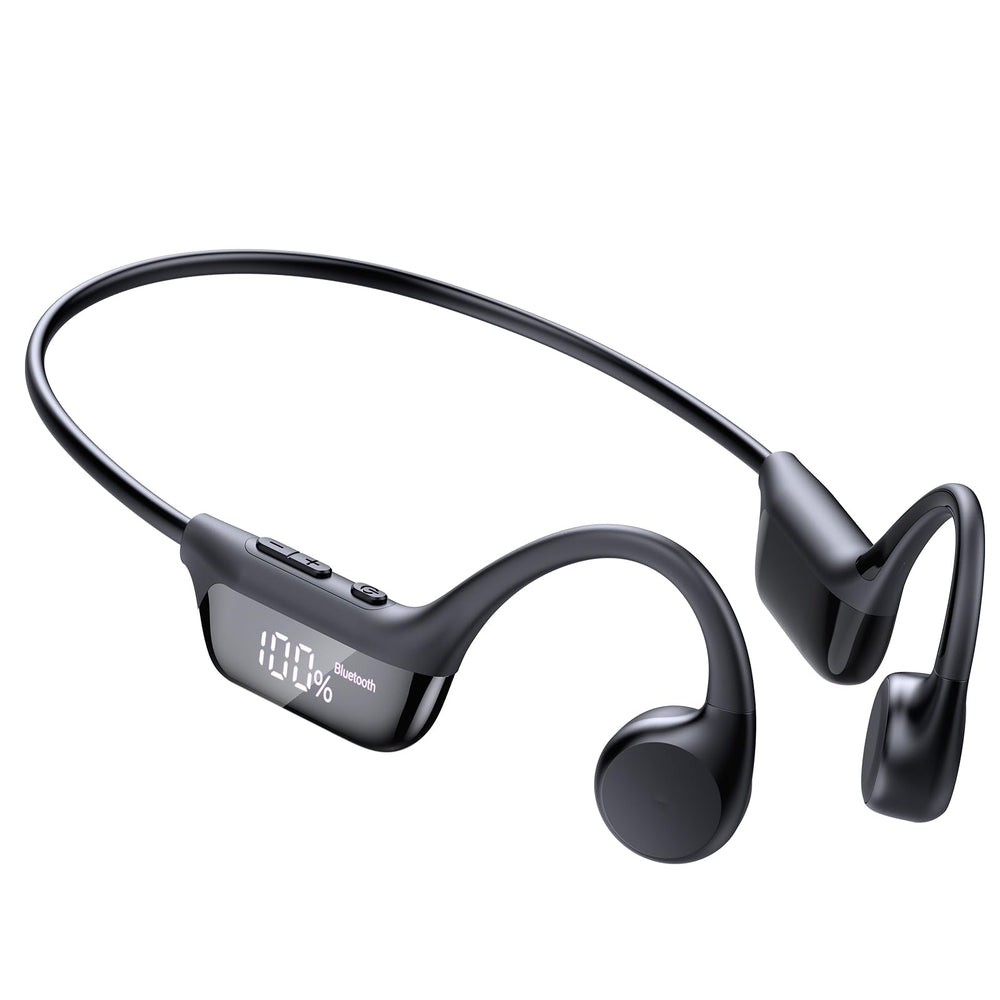 ZOVIMAX bone conduction open-ear design headphones deliver clear sound while keeping you aware of surroundings.