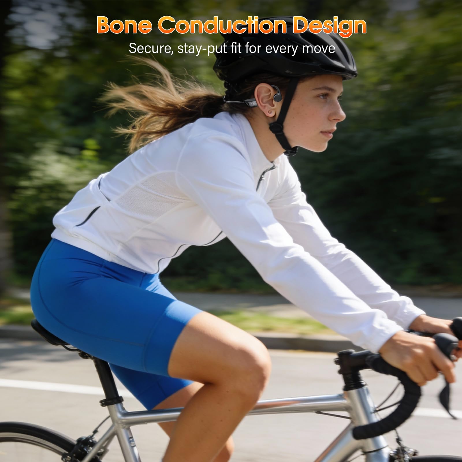 ZOVIMAX open-ear design helps you stay aware while running.