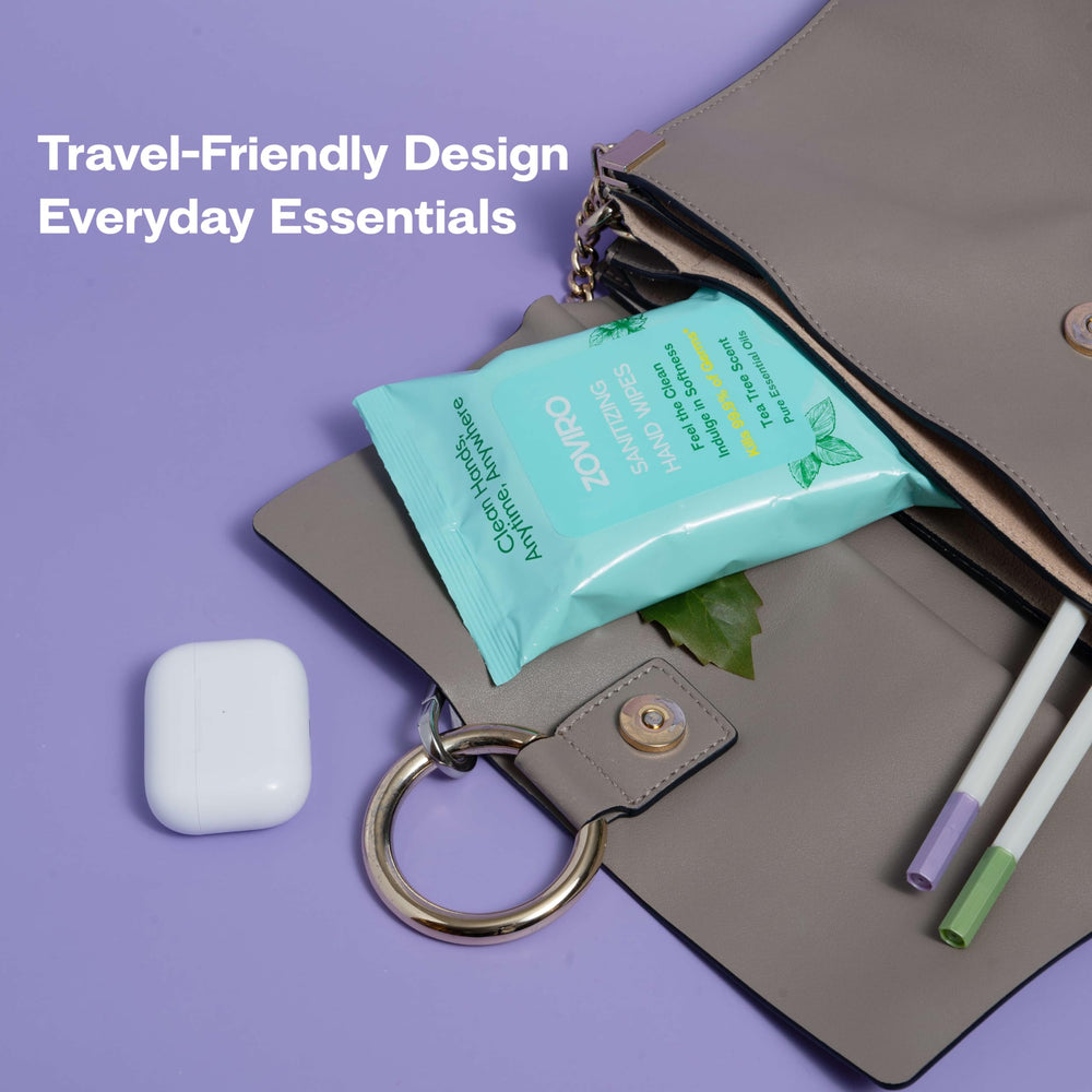 Tea Tree scent from Zoviro wipes delivers a refreshing aroma.