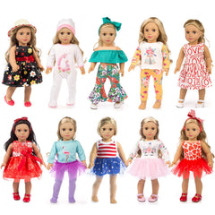 ZQDOLL 18-inch doll clothes set ready for imaginative play and stylish outfits.