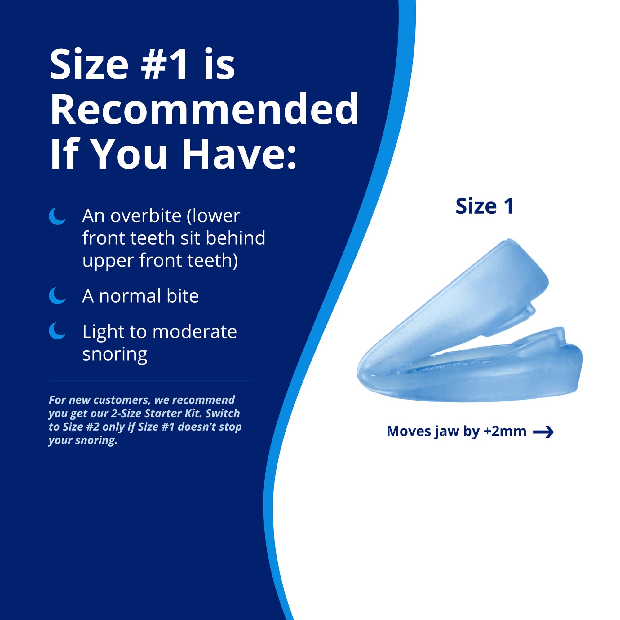 ZQuiet soft-profile mouthpiece offers lightweight comfort for sleep