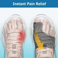 ZRCZRC bunion corrector with wide non-slip strap for even pressure distribution.