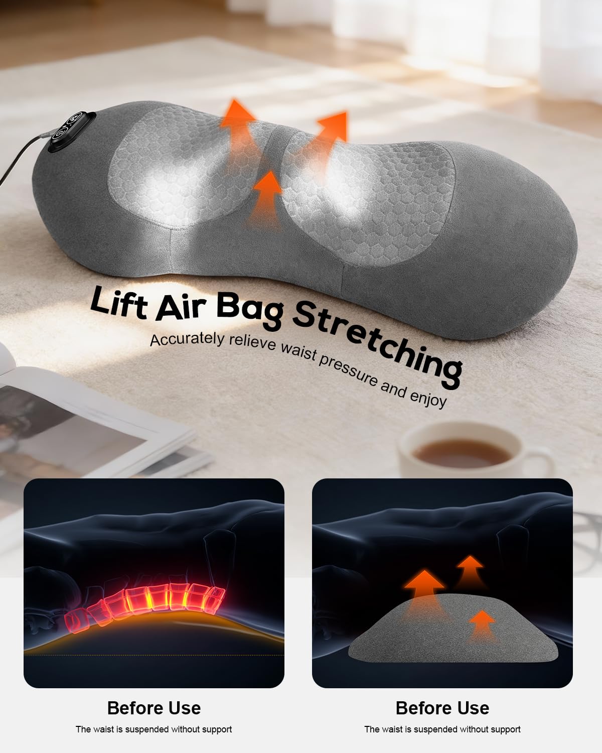 Zrpeo ergonomic-memory-foam-core for even pressure distribution
