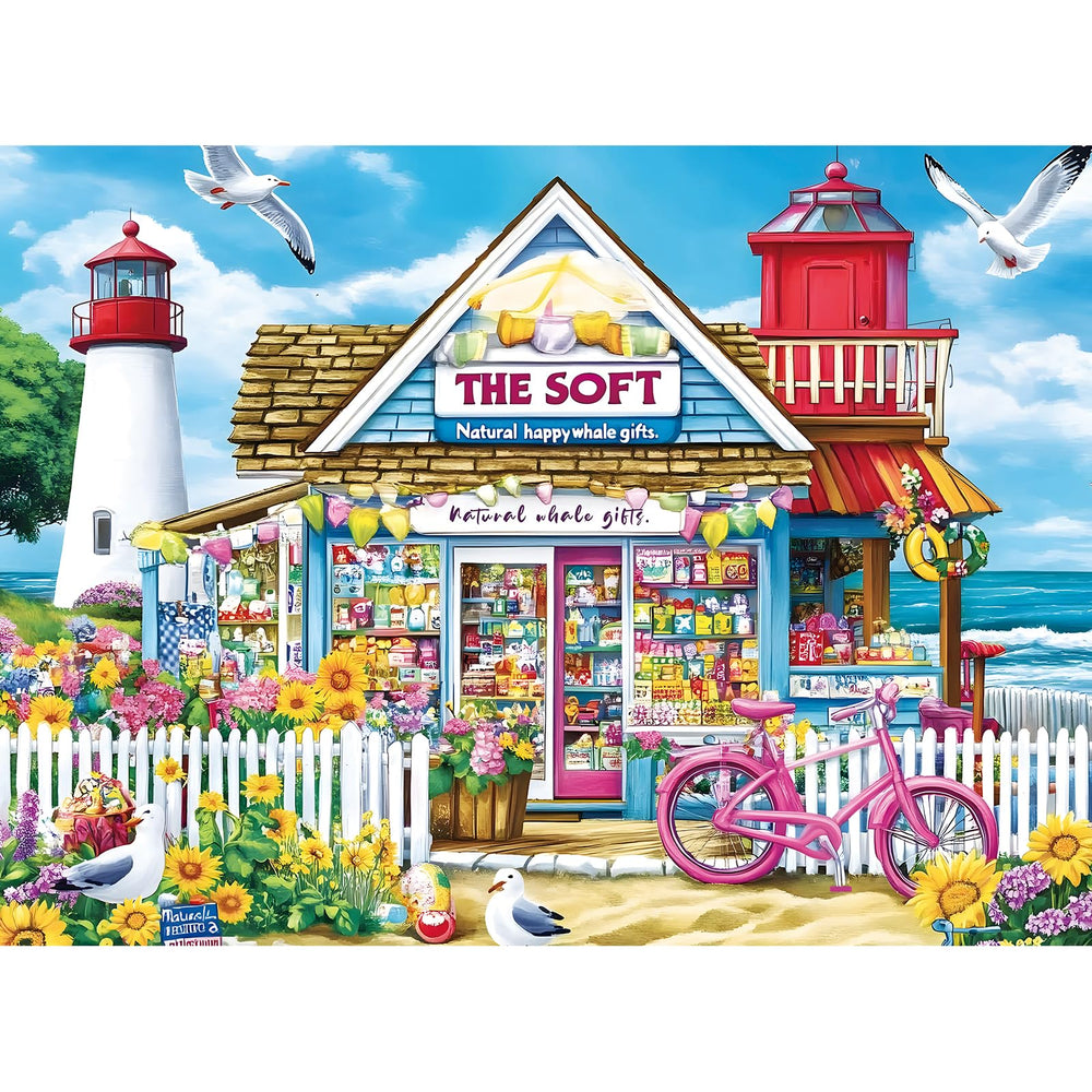 ZSYCZAO coastal flowers and ocean view puzzle—perfect for relaxing evenings with family.