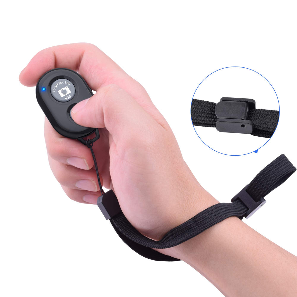 Zttopo remote includes a wrist strap for secure handling.